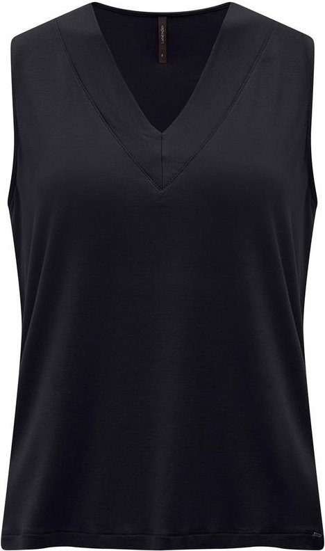 Imagem principal Blusa com Decote em V em Malha de Viscose Preto Lunender Lunender