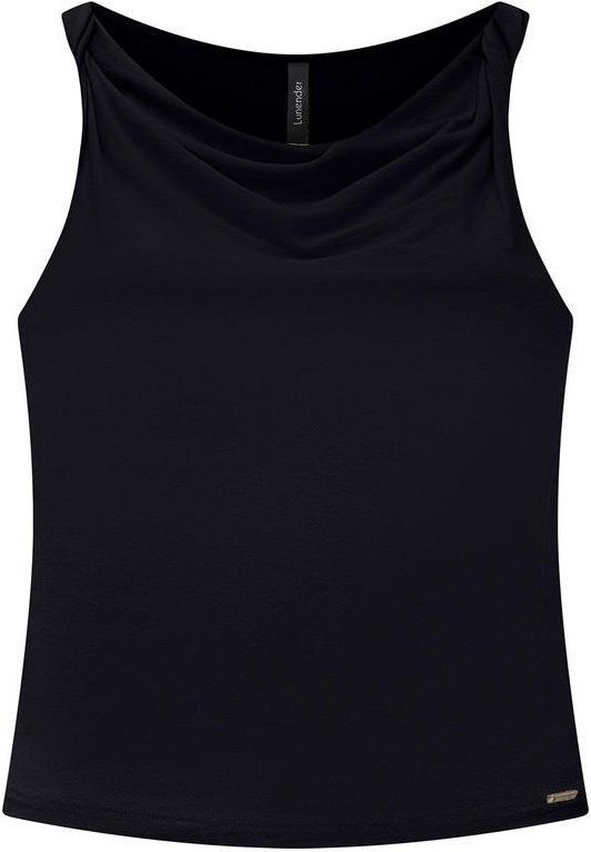 Blusa Decote Degagê e Torção nos Ombros Preto