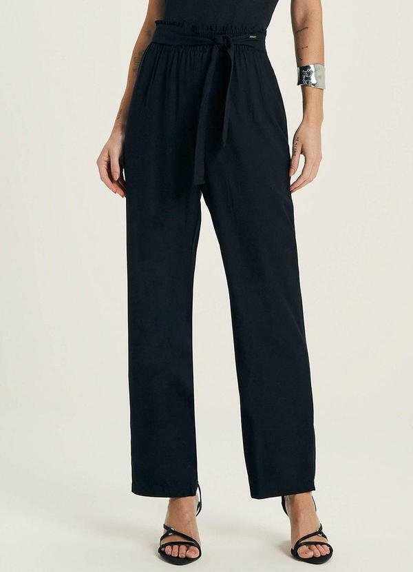 Imagem principal Calça Feminina Clochard com Amarração Preto Marialícia Marialícia