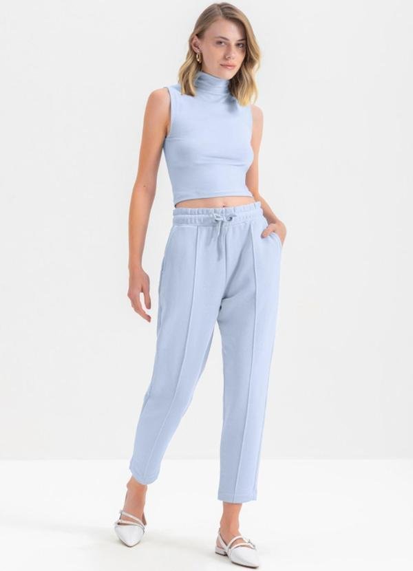Imagem principal Calça Feminina em Moletom Azul Essendi Essendi