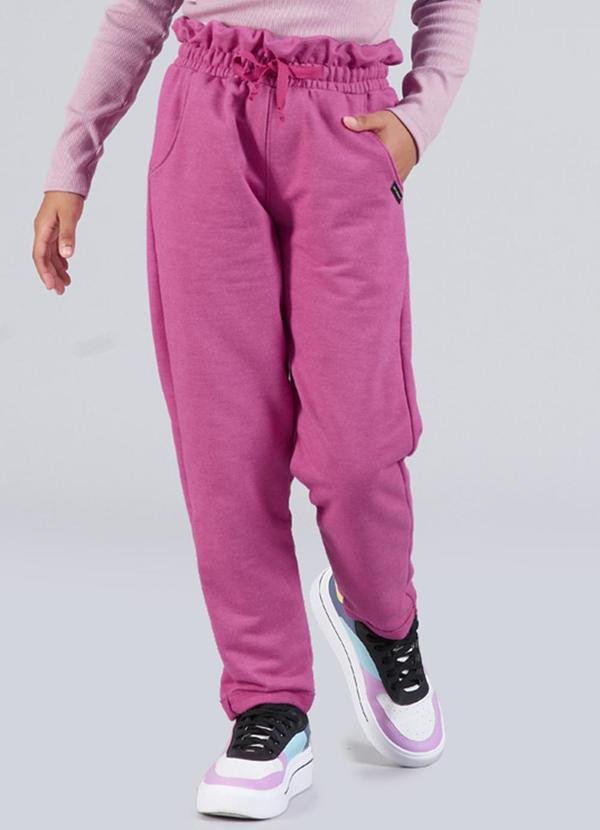 Imagem principal Calça Infantil Menina Moletinho Clochard Rosa Soft Bonni Soft Bonni