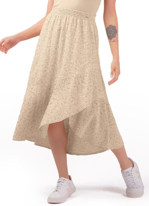 Saia Feminino Adulto Bege
