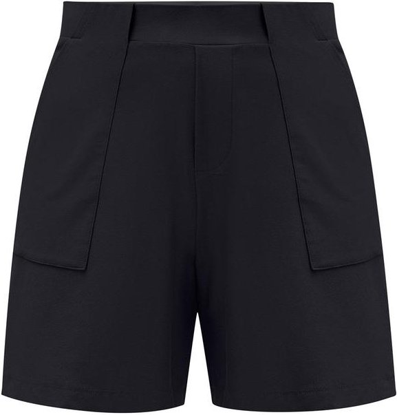 Shorts Plus Size com Bolsos Sobrepostos Preto