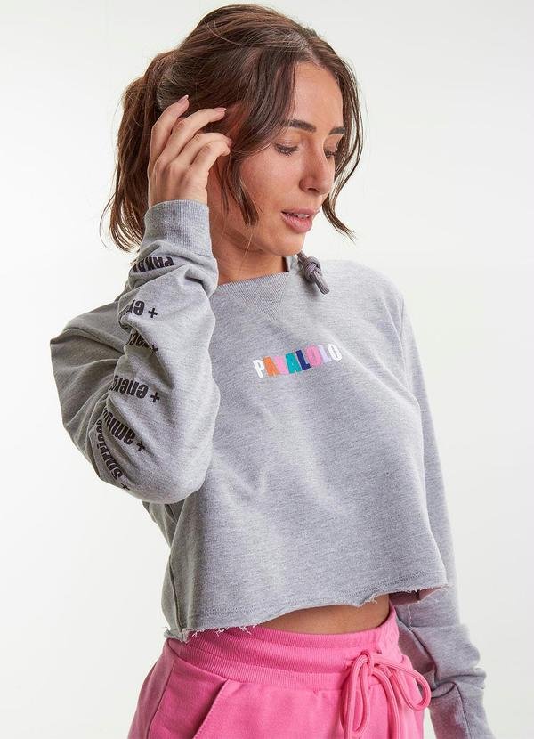 Imagem principal Blusão com Capuz Moletom Feminino Cinza Pakalolo Pakalolo