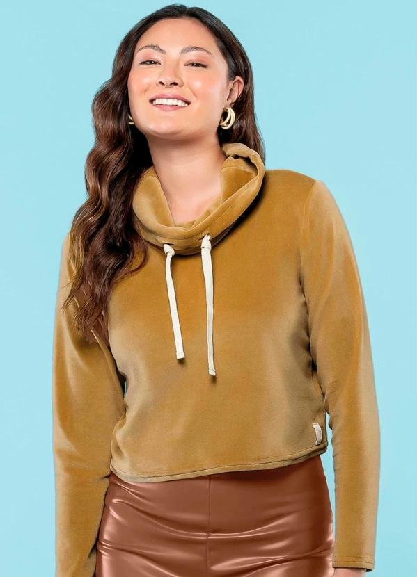 Blusão Feminino Adulto Marrom