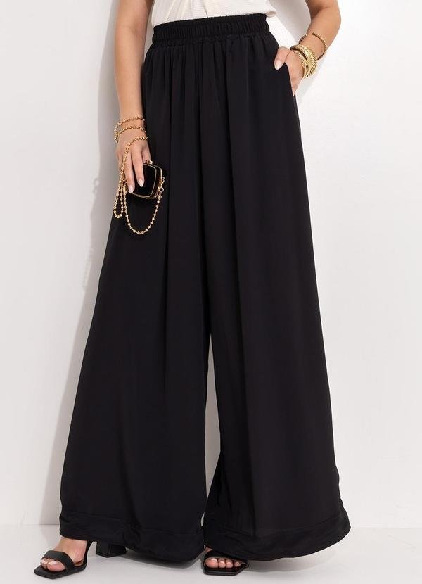 Imagem principal Calça Preto em Crepe Plano Quintess Quintess