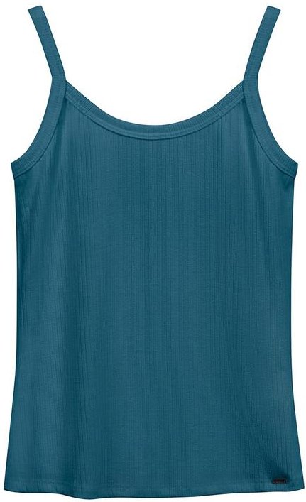 Blusa Feminina Básica Alça Fina Azul