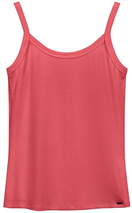 Blusa Feminina Básica Alça Fina Rosa