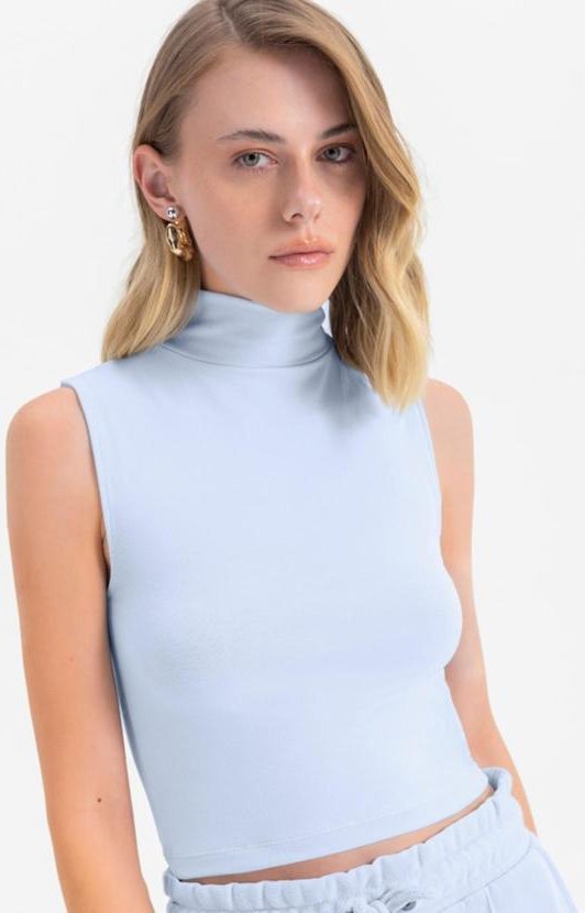 Imagem principal Blusa Feminina em Cotton Azul Essendi Essendi