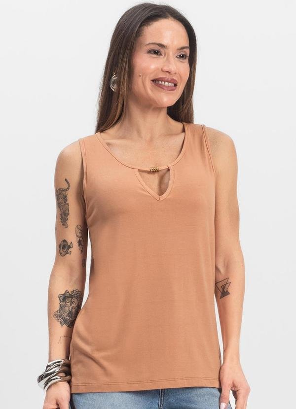 Imagem principal Blusa Feminina Lisa Marrom INFINITA COR INFINITA COR