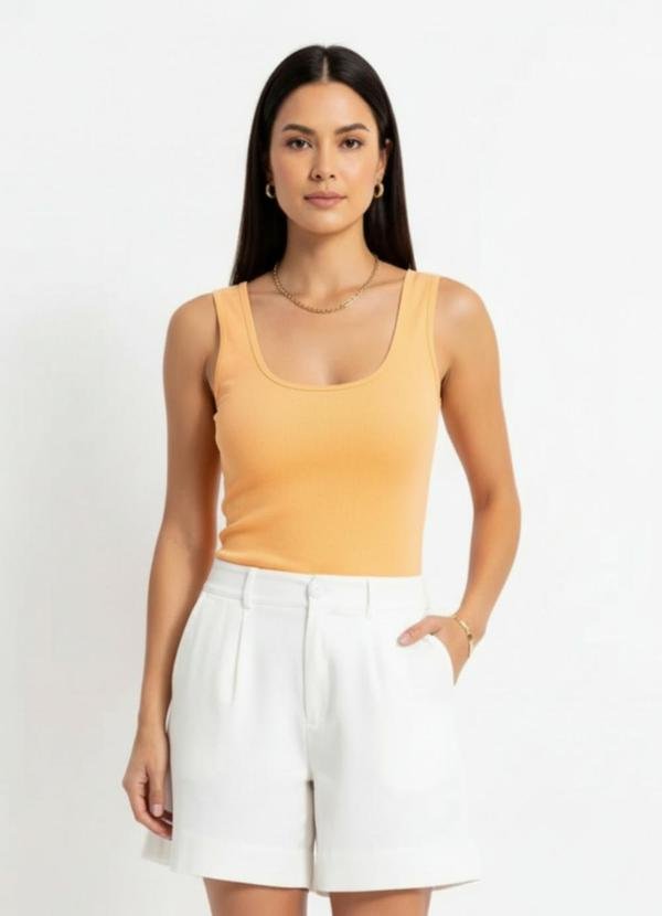 Regata Canelada Laranja