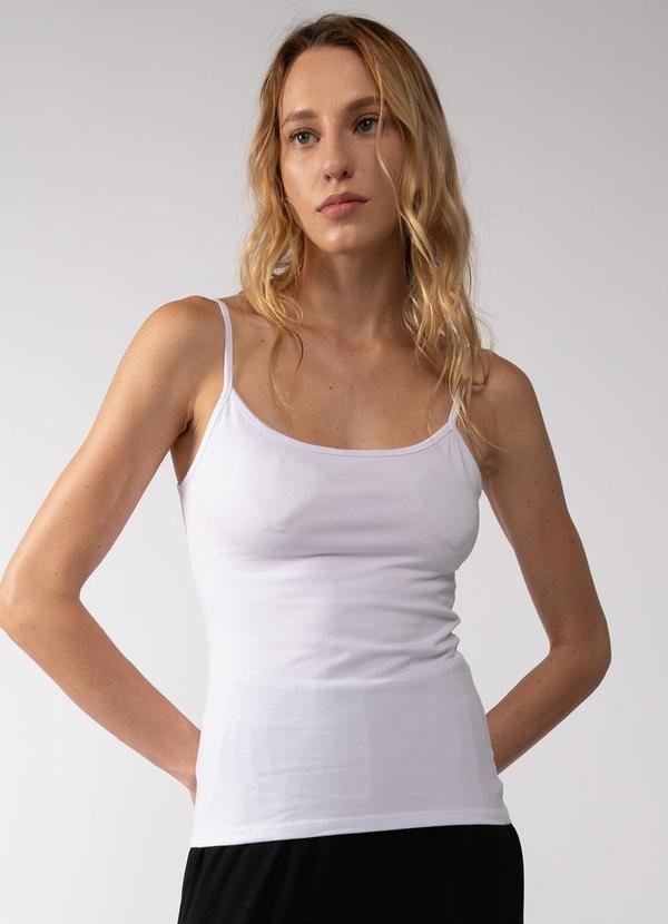 Imagem principal Regata Comfort Feminina Branco Basicamente Basicamente