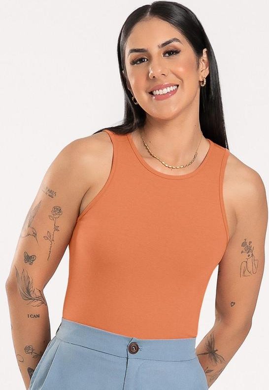 Imagem principal Regata em Cotton Laranja