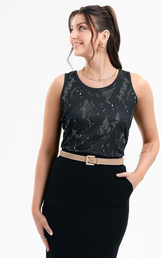 Imagem principal Regata em Misturinha Preto Habana Habana