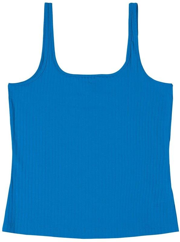 Imagem principal Regata em Ribana Canelada Azul Rovitex Rovitex