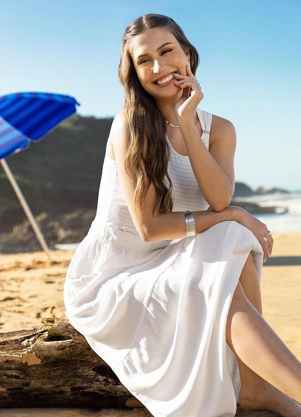 Imagem principal Regata em Viscose Bege Habana Habana