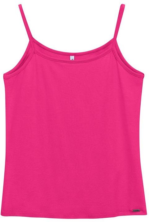 Regata Feminina Alça Fina Básica Rosa