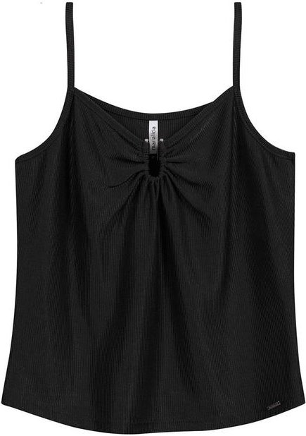 Imagem principal Regata Feminina Alcas Finas Preto Marialícia Marialícia