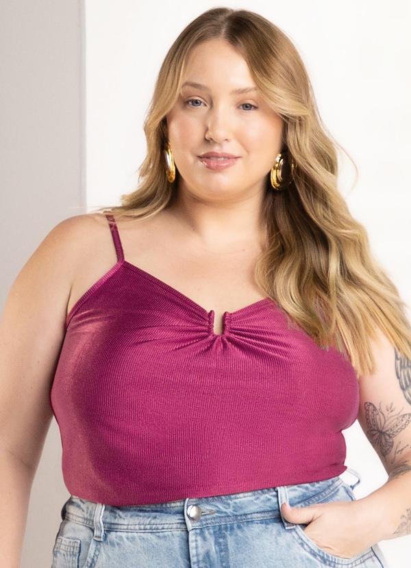 Imagem principal Regata Feminina Alcas Finas Rosa Marialícia Marialícia