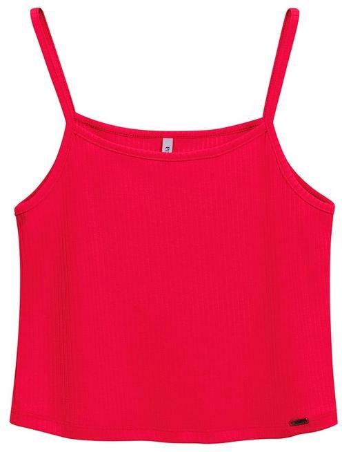 Regata Feminina Básica com Alças Vermelho