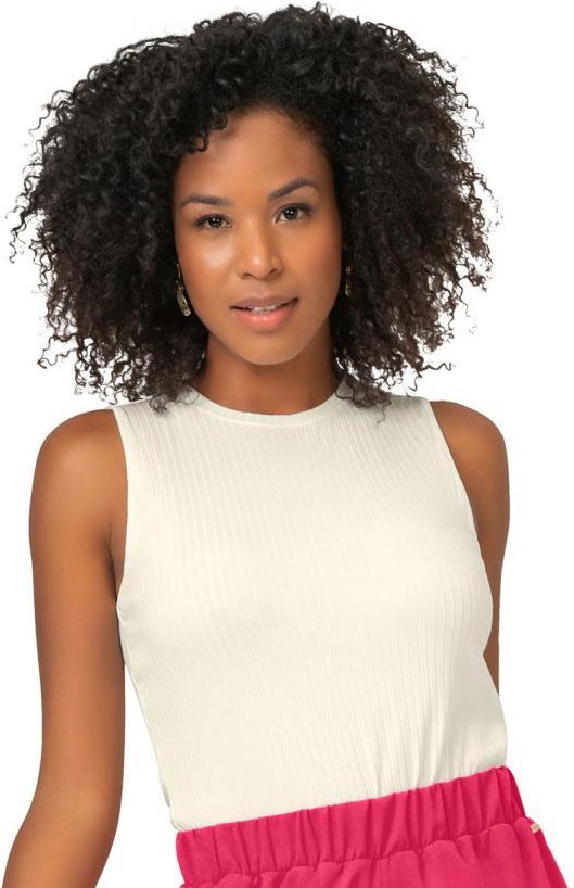 Imagem principal Regata Feminina Canelada Bege Rovitex Rovitex