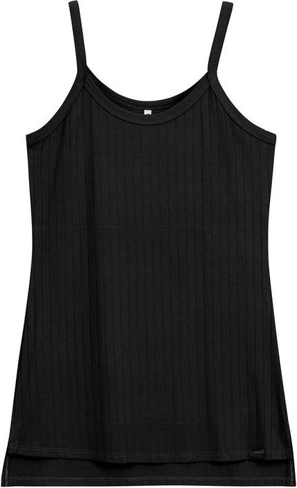 Imagem principal Regata Feminina Canelada Preto Marialícia Marialícia