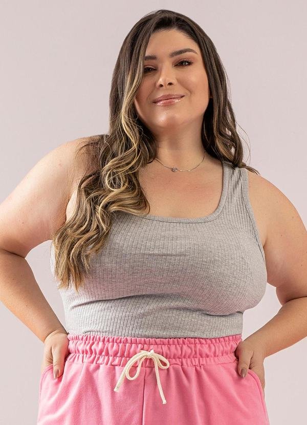 Imagem principal Regata Feminina Cinza JUST BASIC JUST BASIC