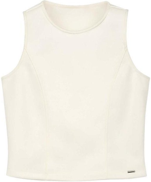 Regata Feminina com Recortes Bege