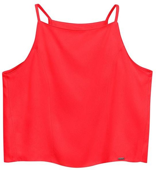 Imagem principal Regata Feminina Creponada Vermelho Marialícia Marialícia