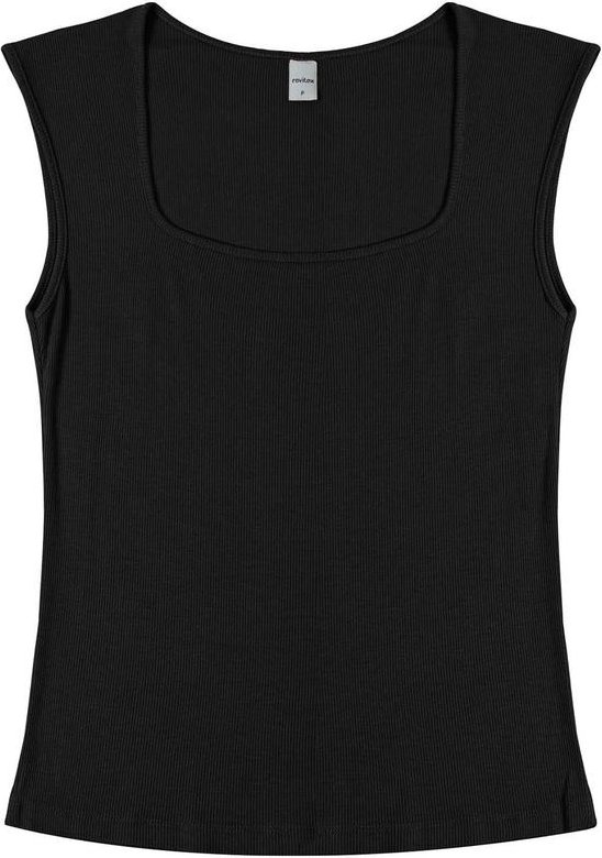 Imagem principal Regata Feminina em Ribana de Viscose Preto Rovitex Rovitex