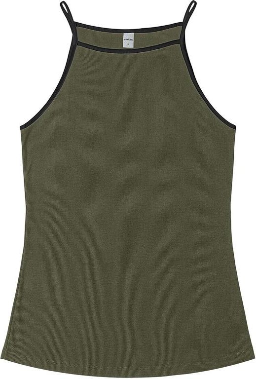 Imagem principal Regata Feminina em Ribana de Viscose Verde Rovitex Rovitex