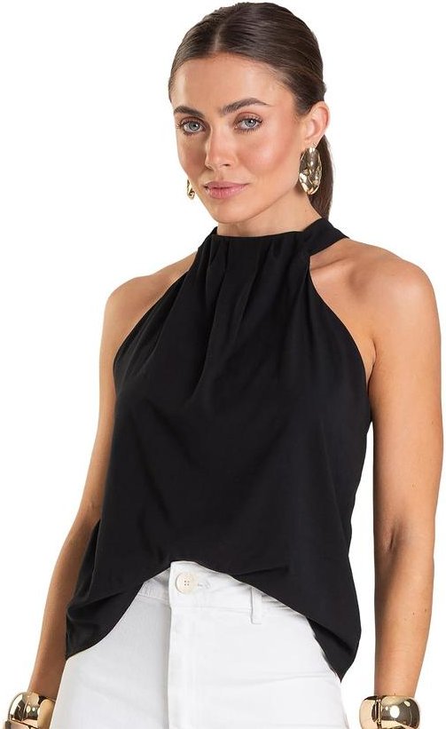 Imagem principal Regata Feminina em Tecido Preto Dianna Dianna