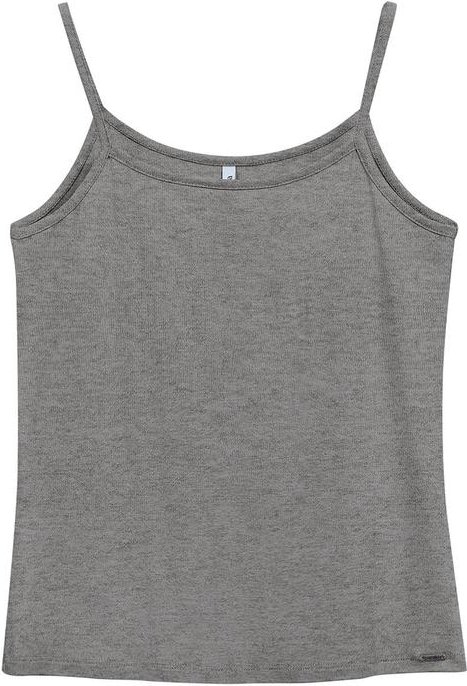 Regata Feminino Básicos Cinza