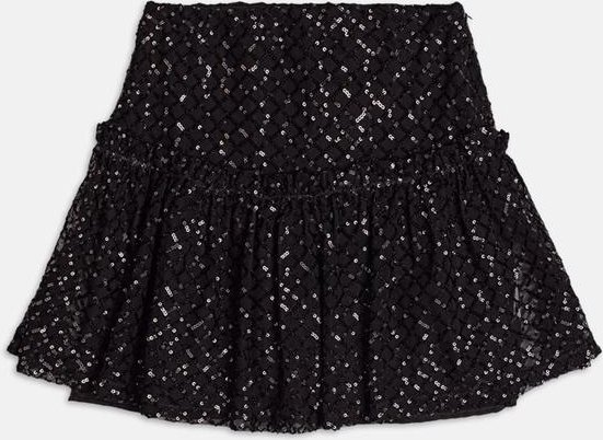 Saia de Tule com Paetê Preto