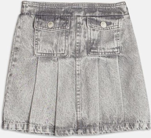 Imagem principal Saia Denim com Pregas Cinza Authoria Authoria