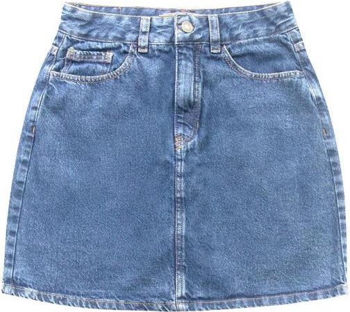 Saia Mini Jeans Medio