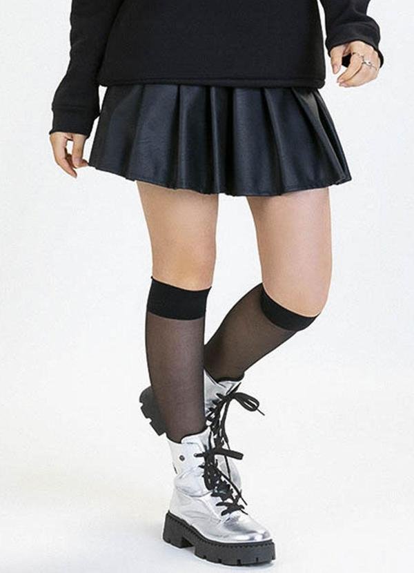 Imagem principal Saia Teen em Material Sintético Preto Soft Bonni Soft Bonni