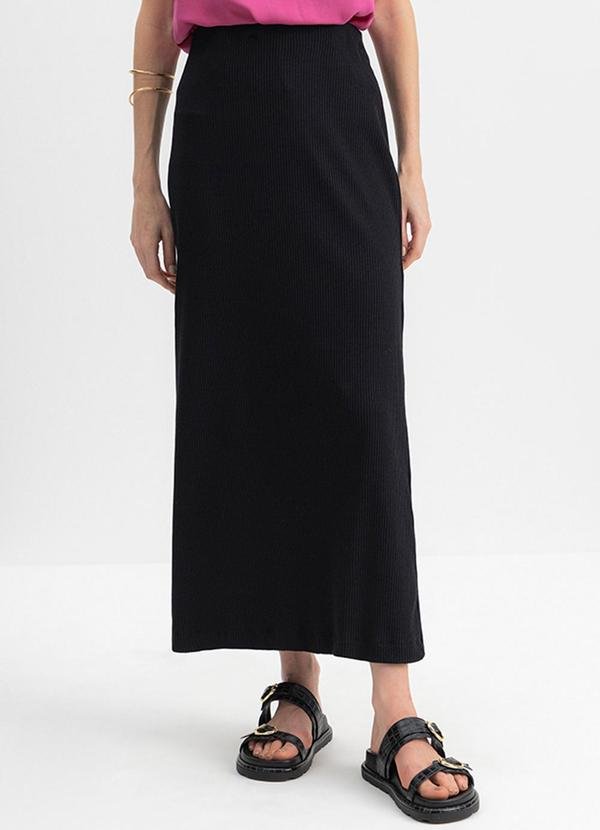 Imagem principal Saia Feminina em Ribana Preto Essendi Essendi