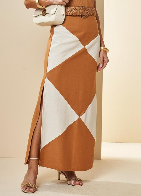 Saia Longa Oliva Branco