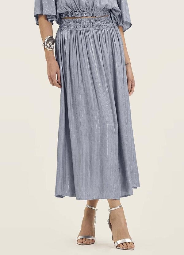 Imagem principal Saia Midi Feminina Cós com Elástico Azul Endless Endless