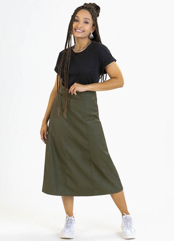 Imagem principal Saia Adulto em Courino Verde Soft Bonni Soft Bonni