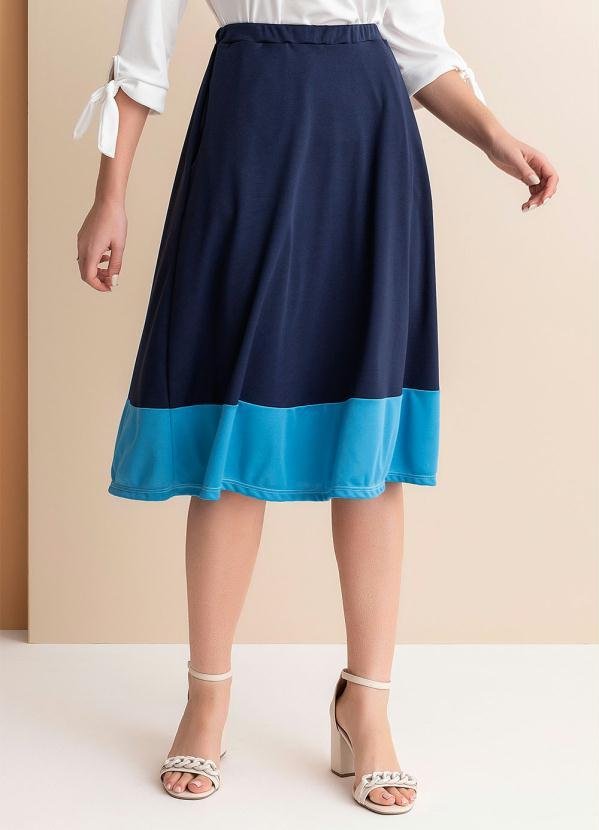 Imagem principal Saia Azul Marinho em Malha Rosalie Rosalie