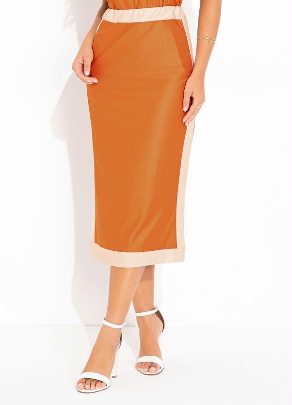 Saia Bicolor com Recortes