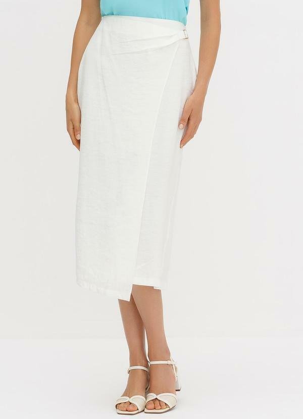 Saia de Alfaiataria Longuete Mara Off White