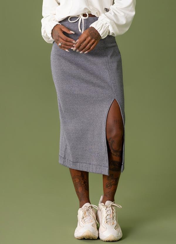 Saia de Ribana Canelada Azul