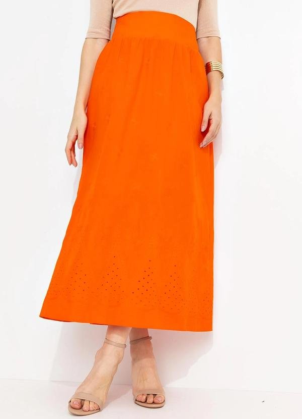 Saia em Algodão Laranja