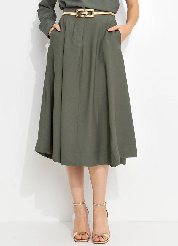 Saia em Viscose Verde