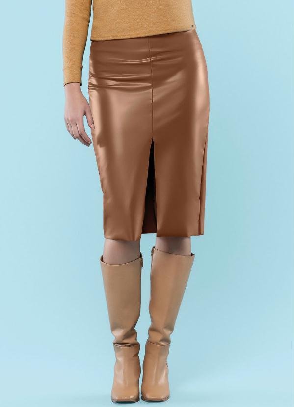 Saia Feminina Adulto Marrom