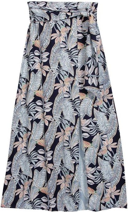 Imagem principal Saia Feminina Estampada Azul Marialícia Marialícia