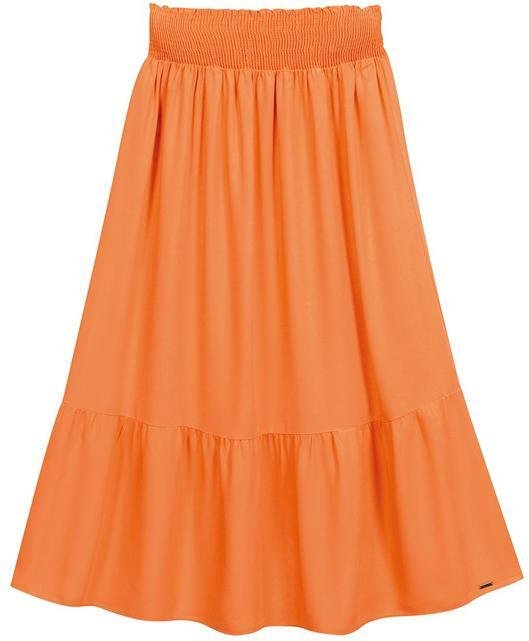 Imagem principal Saia Feminina Midi Laranja Marialícia Marialícia